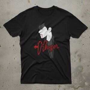 Gothic Vampire Graphic T-Shirt – “The Hunger” Dark Aesthetic Unisex Black Tee